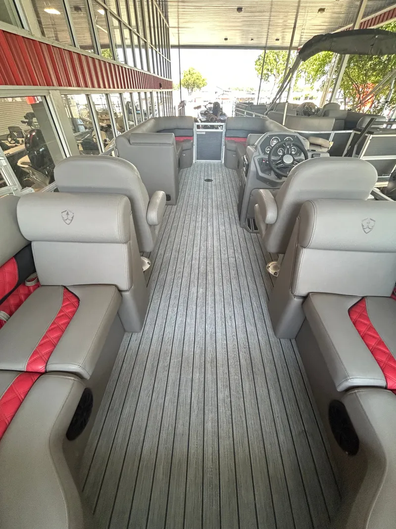 Slide: The Image of Armada Drakkar K248 Tritoon w/250HP Mercury & tandem axle trailer 2025 - 13