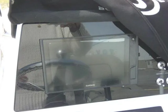 Slide: The Image of Garmin display on 2022 Sportsman Tournament 214 Bay Boat dashboard. - 47