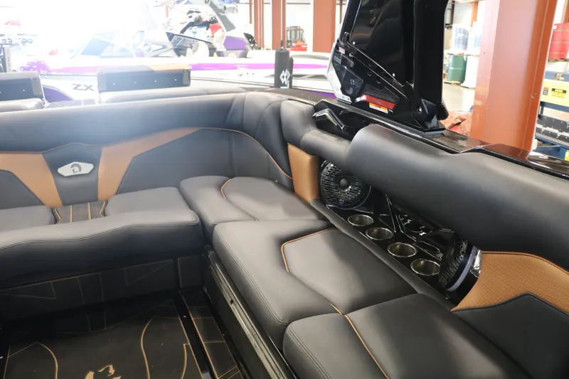 Slide: The Image of Interior of 2025 Centurion Fe23 with luxurious leather seating. - 14