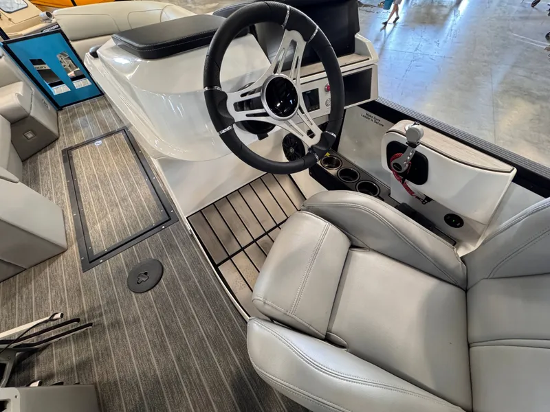 Slide: The Image of Interior of 2021 Montara Surf Boss 2.0 with steering wheel and seat. - 10