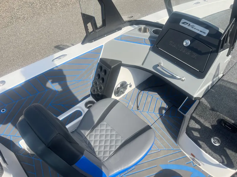 Slide: The Image of Interior of 2024 Caymas DV 22 boat with modern design. - 12