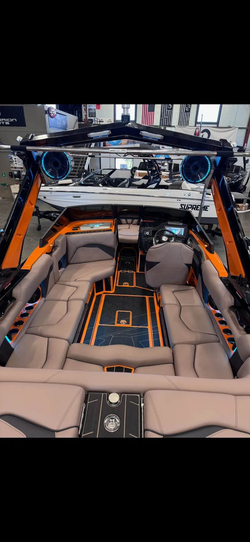 Slide: The Image of Interior of 2026 Centurion Fe23 with luxurious seating and modern design. - 4