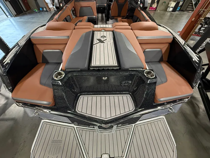 Slide: The Image of 2023 MasterCraft X STAR S boat interior with luxurious seating. - 8