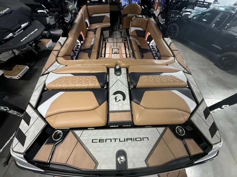 Slide: The Image of Interior of 2025 Centurion Ri245 with luxurious seating. - 10