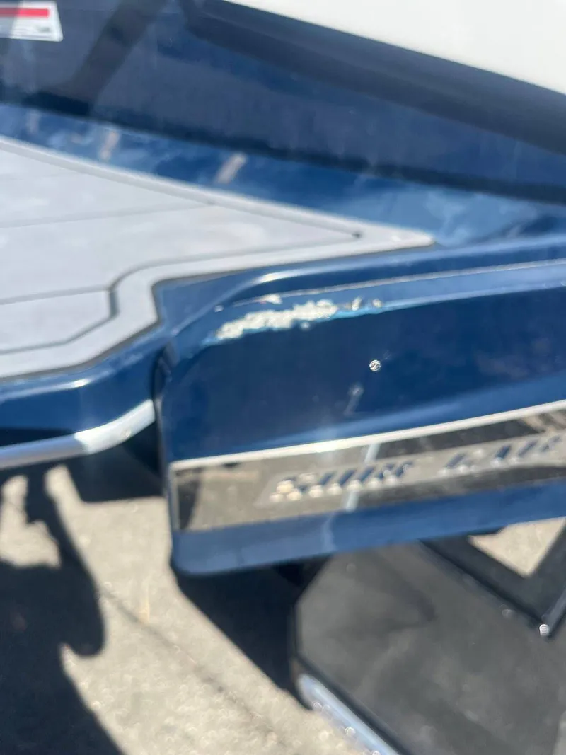 Slide: The Image of Close-up of 2022 Malibu Wakesetter 22 LSV boat hull. - 9