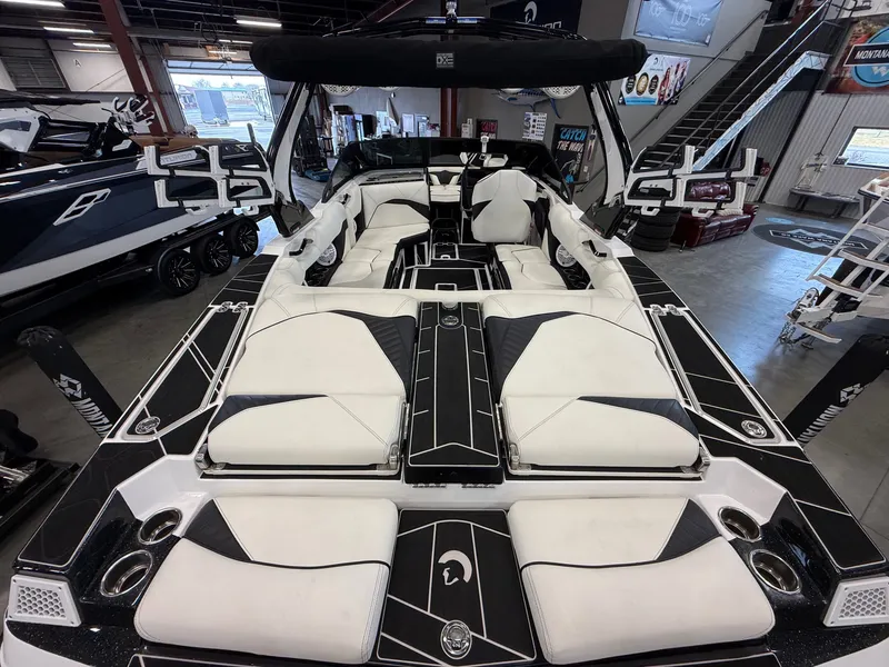 Slide: The Image of Interior of 2024 Centurion Fi23 with luxurious seating. - 8