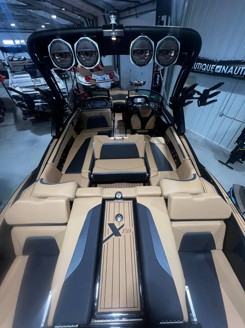 Slide: The Image of Interior view of the 2024 MasterCraft X STAR S boat. - 14