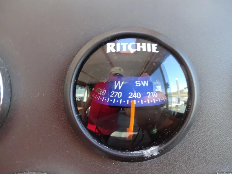 Slide: The Image of Compass on a North Aegean 30 boat, year 2016. - 27