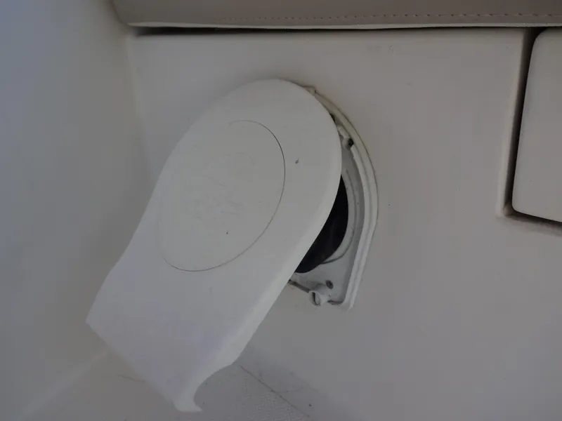 Slide: The Image of Cover of a boat connection on a 2016 North Aegean 30. - 34