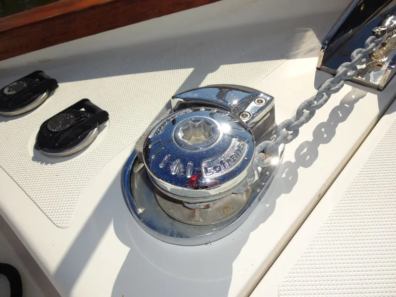 Slide: The Image of Anchor windlass on a 2016 North Aegean 30 boat. - 38