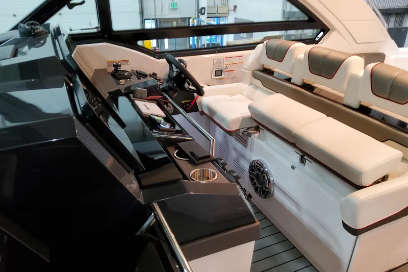 Slide: The Image of 2026 Formula 400 Super Sport Crossover interior with sleek dashboard and luxurious seating. - 16