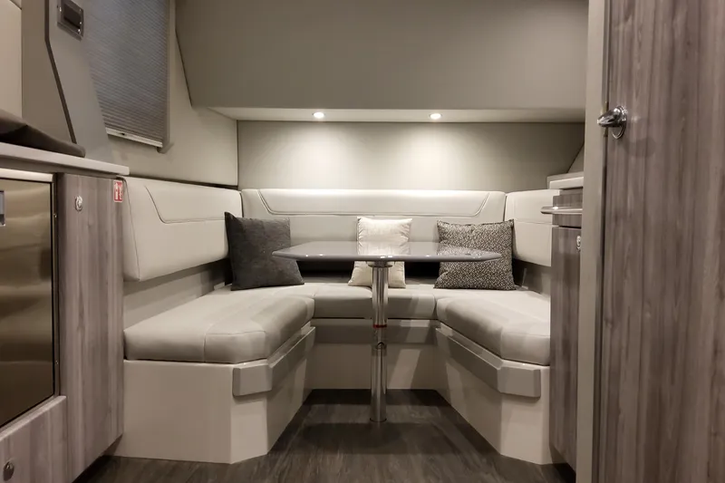 Slide: The Image of Interior of 2026 Formula 400 Super Sport Crossover, featuring modern seating and elegant design. - 36