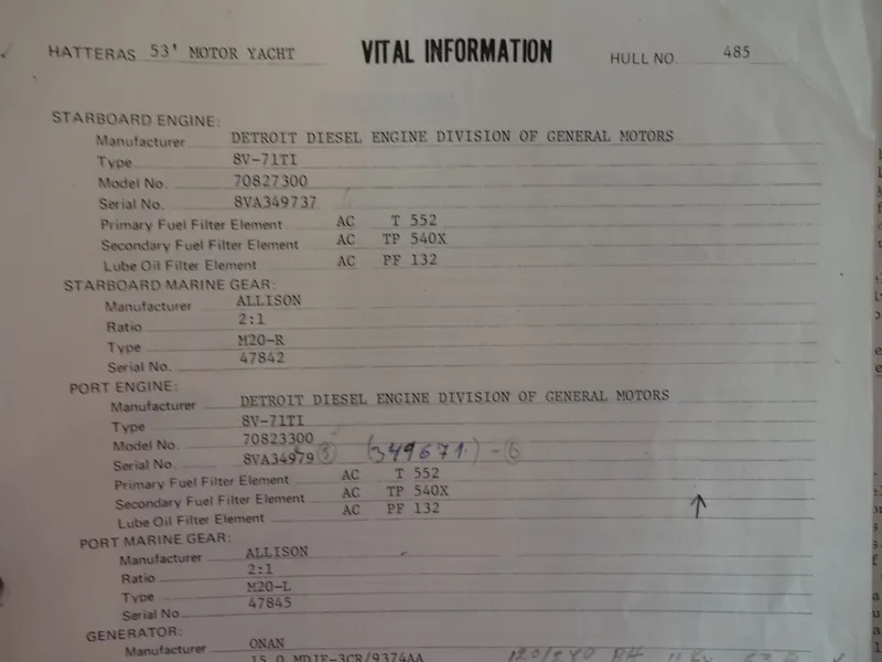 Slide: The Image of Hatteras 53 Motor Yacht 1977 - 119