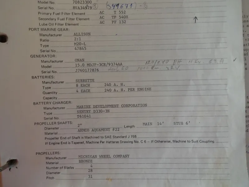 Slide: The Image of Hatteras 53 Motor Yacht 1977 - 120