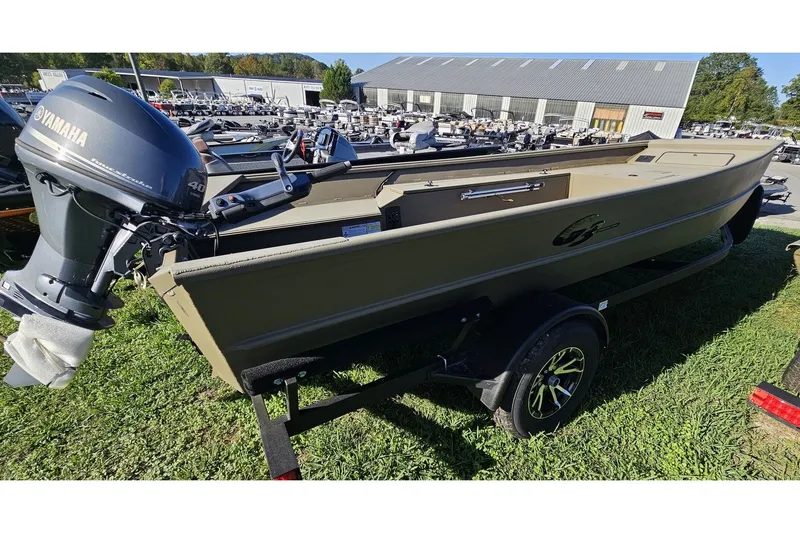 Slide: The Image of 2024 G3 Gator Tough 18 DK boat with Yamaha motor. - 8
