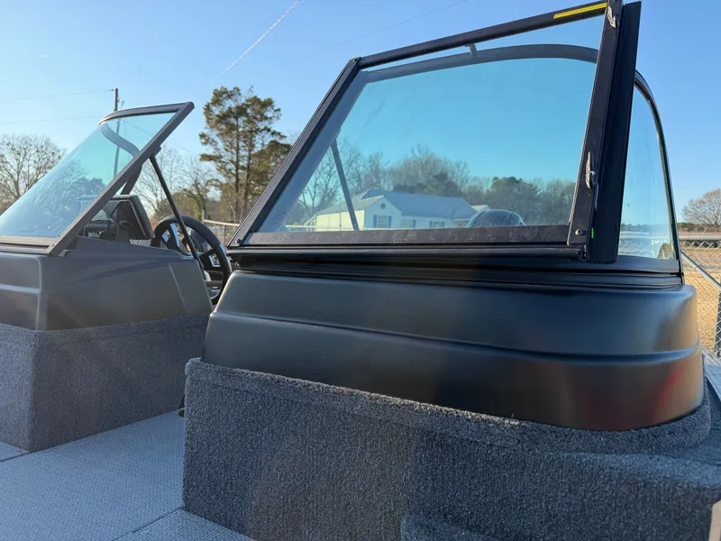 Slide: The Image of 2026 G3 Angler V 178 F boat with open windshields. - 10