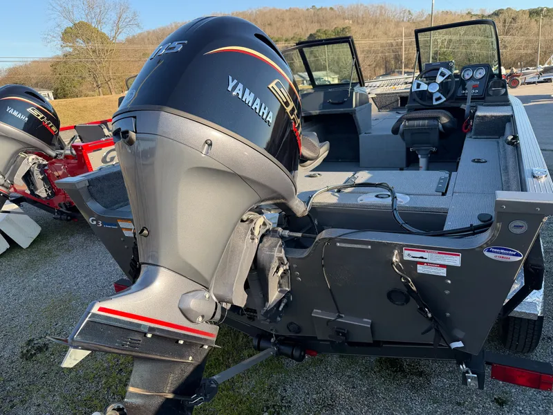 Slide: The Image of 2026 G3 Angler V 178 F boat with Yamaha outboard motor. - 16