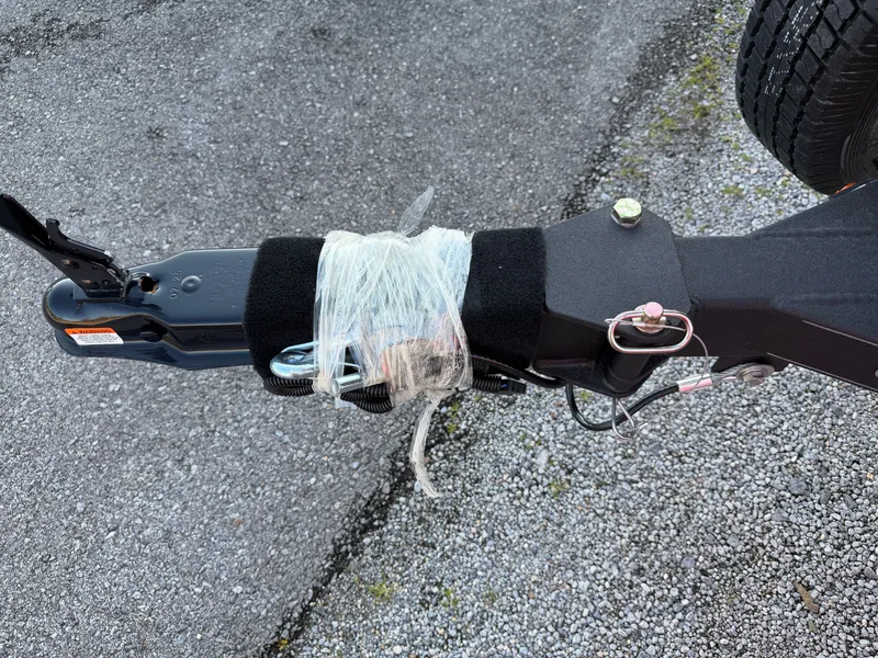 Slide: The Image of Close-up of a 2026 G3 Angler V 178 F trailer hitch. - 18