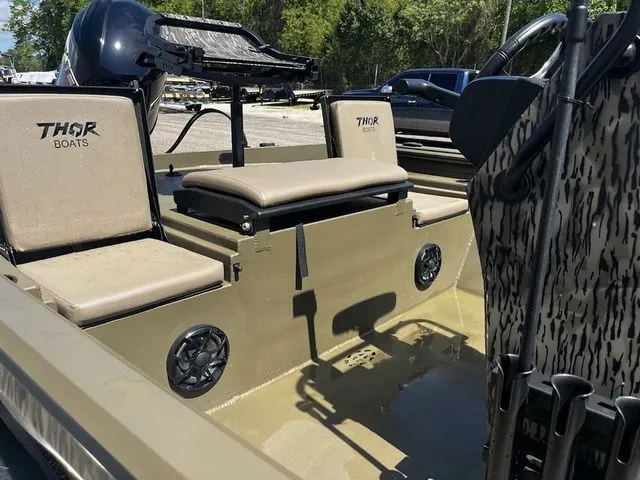 Slide: The Image of 2026 Thor LH1900CC boat with Baystar steering, interior view. - 12