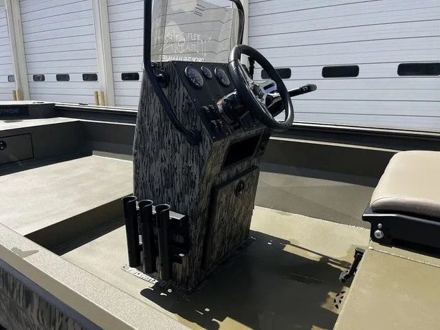 Slide: The Image of 2026 Thor LH1900CC boat with Baystar steering, interior view. - 8