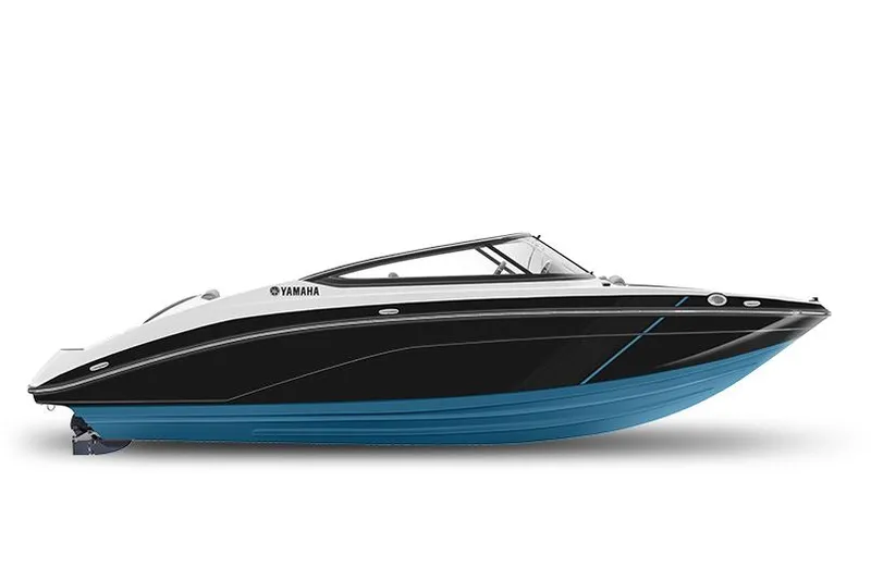 Slide: The Image of 2023 Yamaha Boats SX195 engine compartment with sleek design and advanced technology. - 20