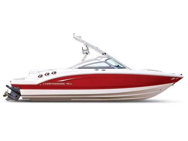 Slide: The Image of Red 2011 Chaparral 216 SSi boat, side view. - 12