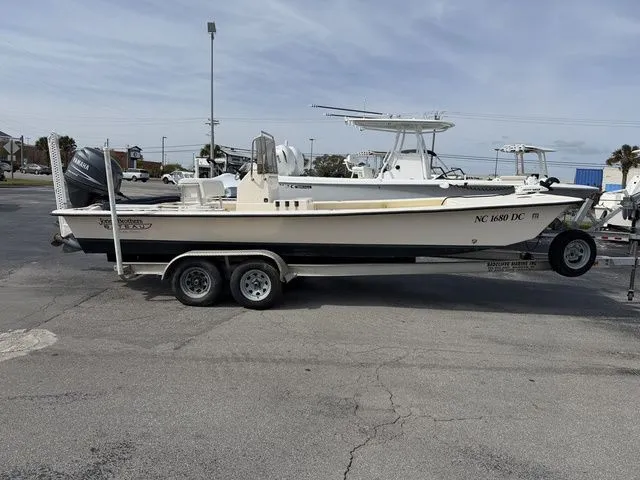 The Image of 2005 Jones Brothers 22 Light Tackle Edition boat on trailer. - 1