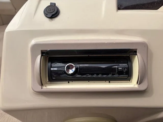 Slide: The Image of Sony car stereo in a 2012 Bennington 20 SF boat. - 18