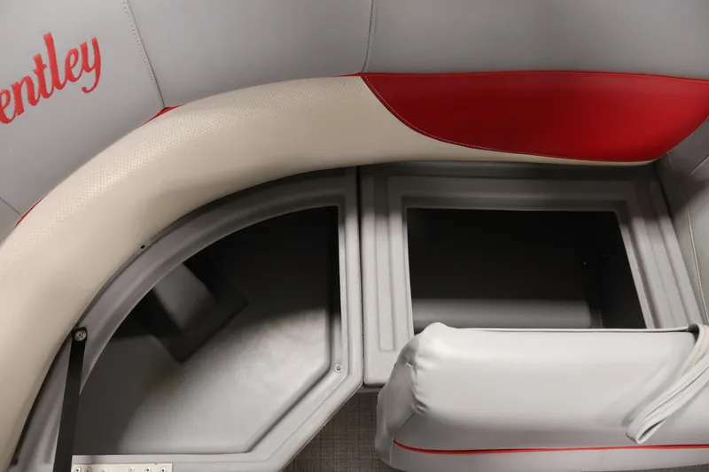 Slide: The Image of 2019 Bentley Pontoons 200 CRUISE interior seating with storage compartments. - 14