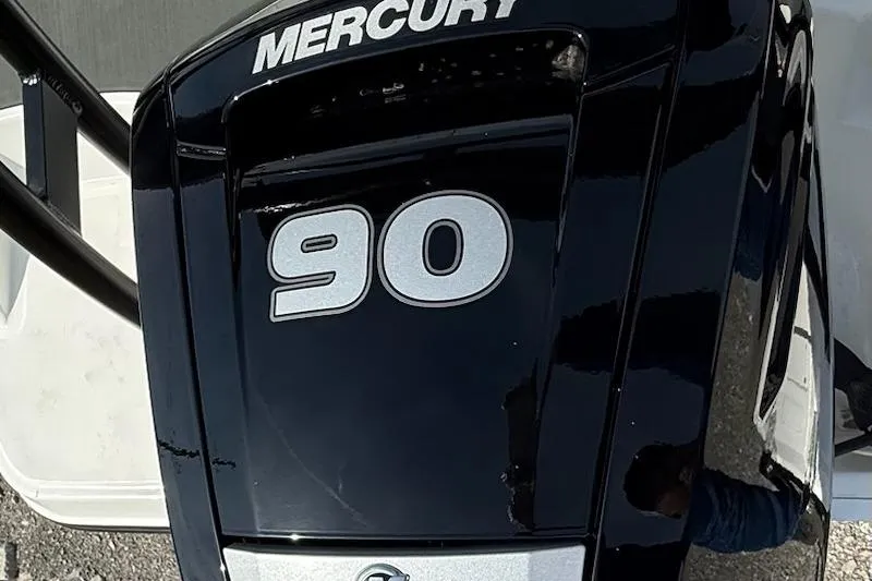 Slide: The Image of Mercury 90 horsepower outboard motor on Bayliner M17, year 2026. - 5