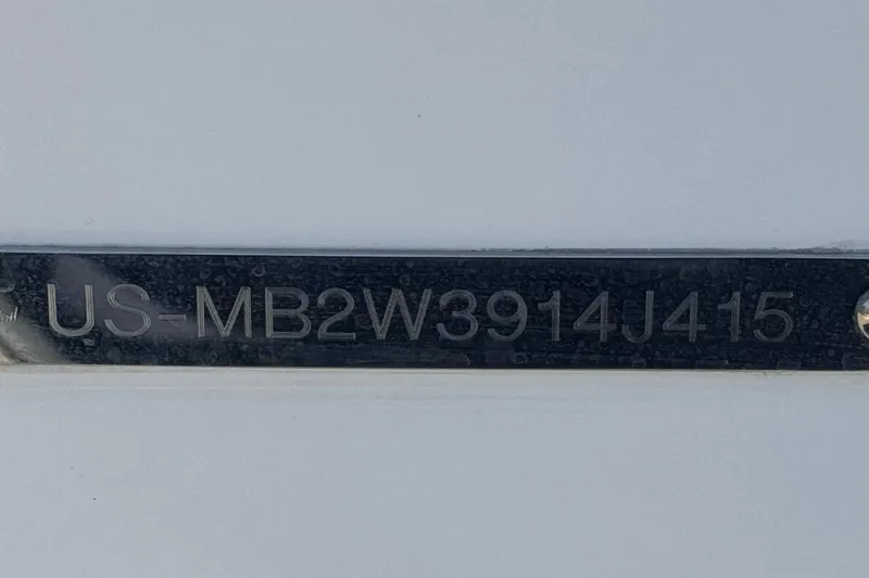 Slide: The Image of 2015 Malibu Wakesetter 247 LSV hull identification number plate. - 46