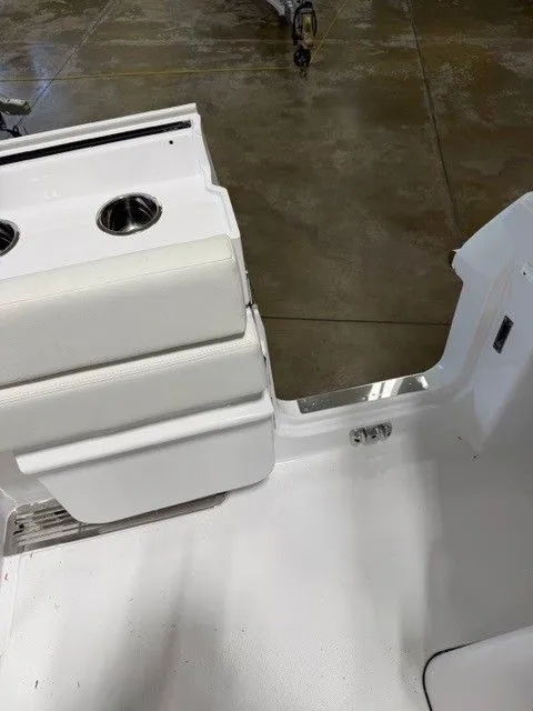 Slide: The Image of Interior of Everglades 285 Center Console boat, model year 2026. - 10