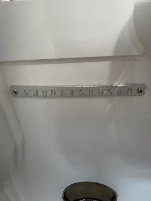 Slide: The Image of Serial number on Everglades 285 Center Console boat, year 2026. - 12