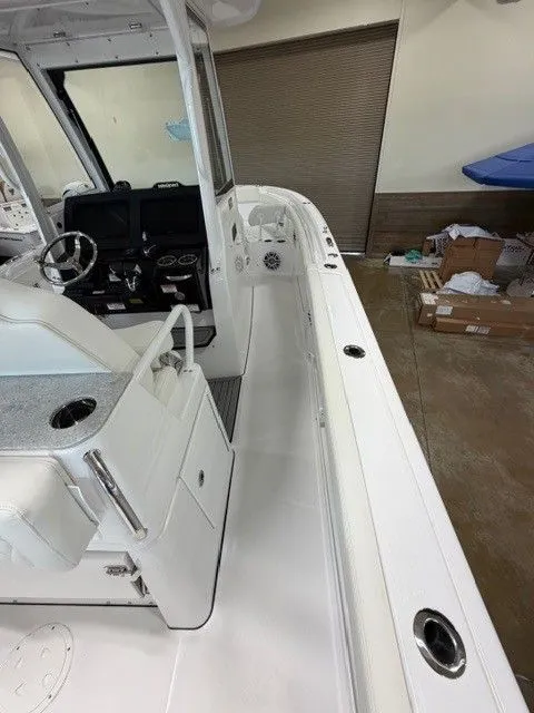 Slide: The Image of Interior view of Everglades 285 Center Console boat, 2026 model. - 16