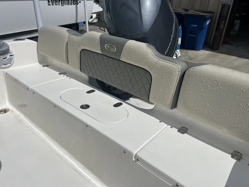 Slide: The Image of Rear view of Key West 189 FS boat, model year 2026. - 10