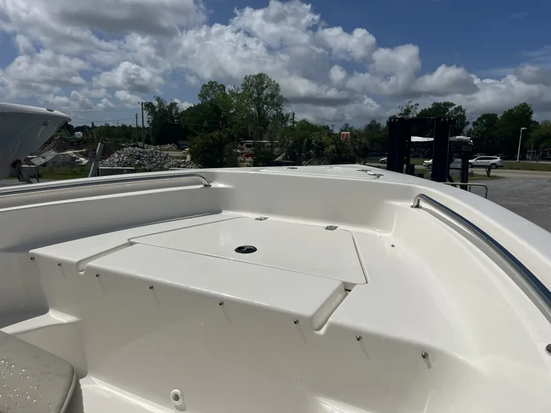 Slide: The Image of Key West 189 FS 2026 boat, front deck view in sunny weather. - 7
