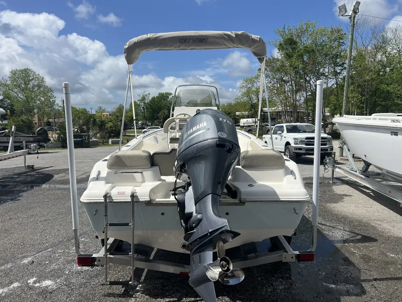 Slide: The Image of 2026 Key West 189 FS boat with Yamaha outboard motor. - 9