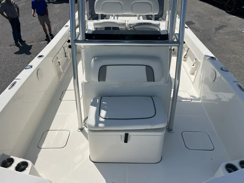 Slide: The Image of Interior view of a 2015 Carolina Cat 23CC boat. - 4