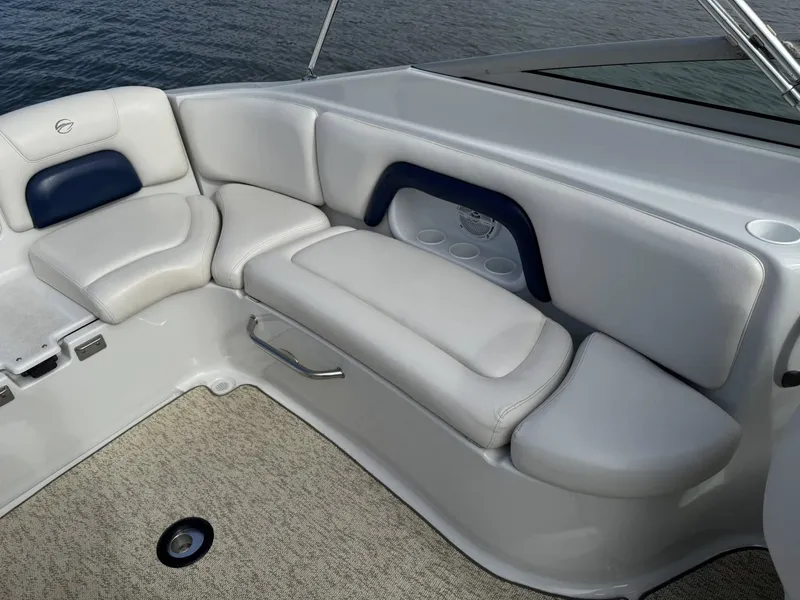 Slide: The Image of Interior of 2003 Crownline 270 BR boat with comfortable seating. - 5