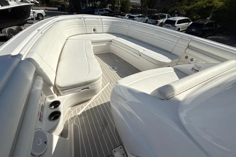 Slide: The Image of Spacious seating area on a 2020 Intrepid 327 Center Console boat. - 18