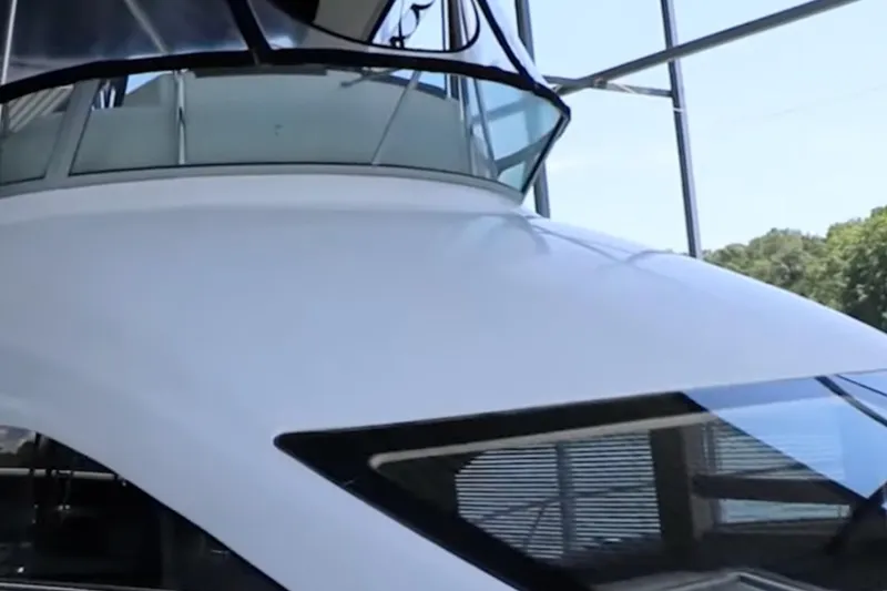 Slide: The Image of 2007 Sea Ray 36 Sedan Bridge yacht, showcasing sleek design and modern architecture. - 12