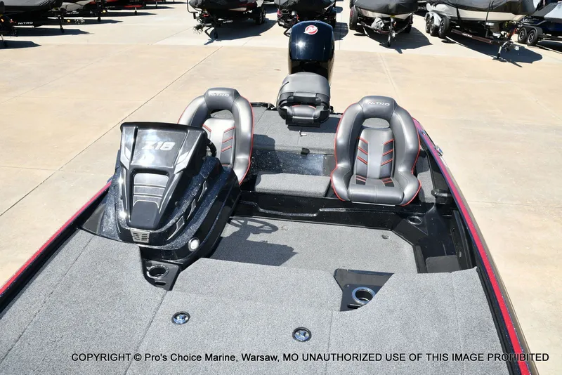 Slide: The Image of 2023 Nitro Z18 Pro boat with 150 Pro-XS engine, interior view. - 14