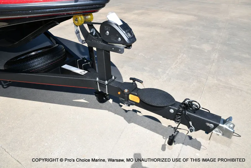 Slide: The Image of 2023 Nitro Z18 Pro boat trailer with spare tire and hitch. - 34