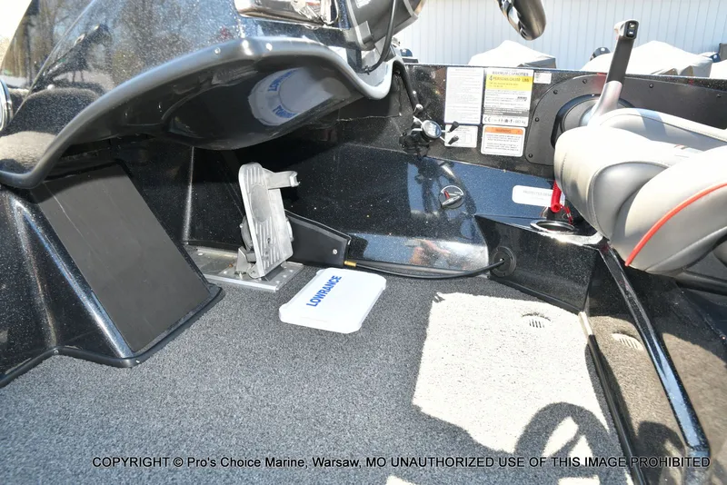 Slide: The Image of Interior of Nitro Z18 Pro boat, showing pedals and controls. - 48