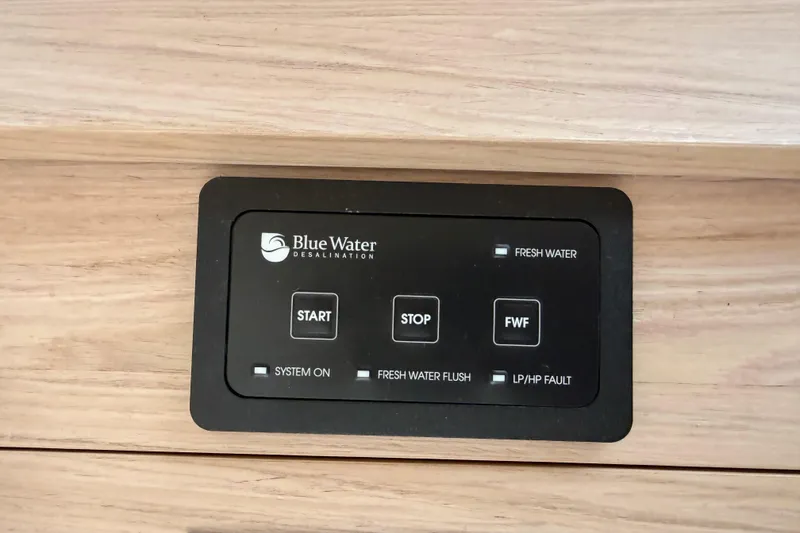 Slide: The Image of Control panel of Blue Water Desalination system on 2020 Beneteau Oceanis 51.1 yacht. - 85