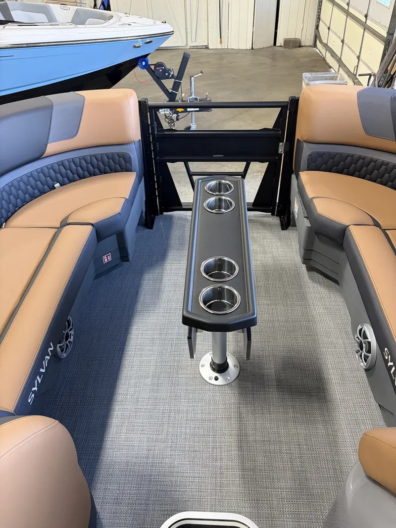 Slide: The Image of Interior of 2026 Sylvan L Series L-3 ULZ Platinum with seating. - 15