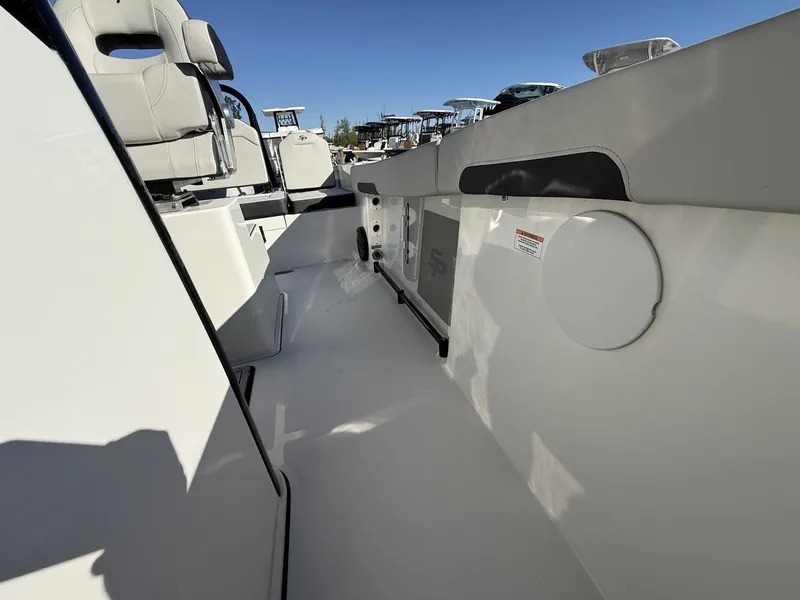 Slide: The Image of Interior view of Sea Pro 245FLX boat, model year 2026. - 10