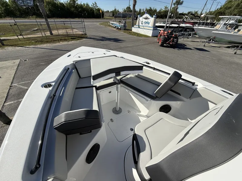 Slide: The Image of Interior view of Sea Pro 245FLX boat, model year 2026. - 11