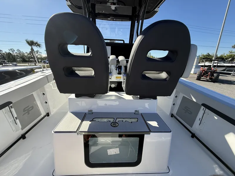 Slide: The Image of Interior view of Sea Pro 245FLX boat, model year 2026. - 14