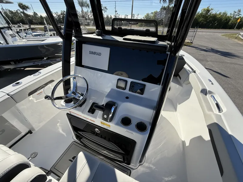 Slide: The Image of Interior view of Sea Pro 245FLX boat, model year 2026. - 8